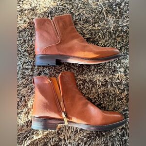 Franco Sarto Tan Leather Marcus Boots 8